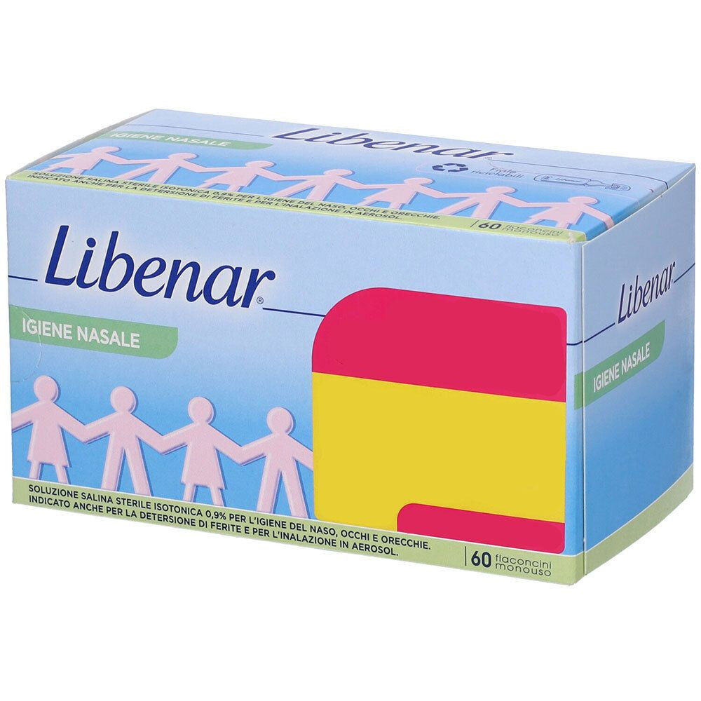 Igiene Nasale Soluzione Isotonica Sterile 60 Flaconcini Monodose - Libenar