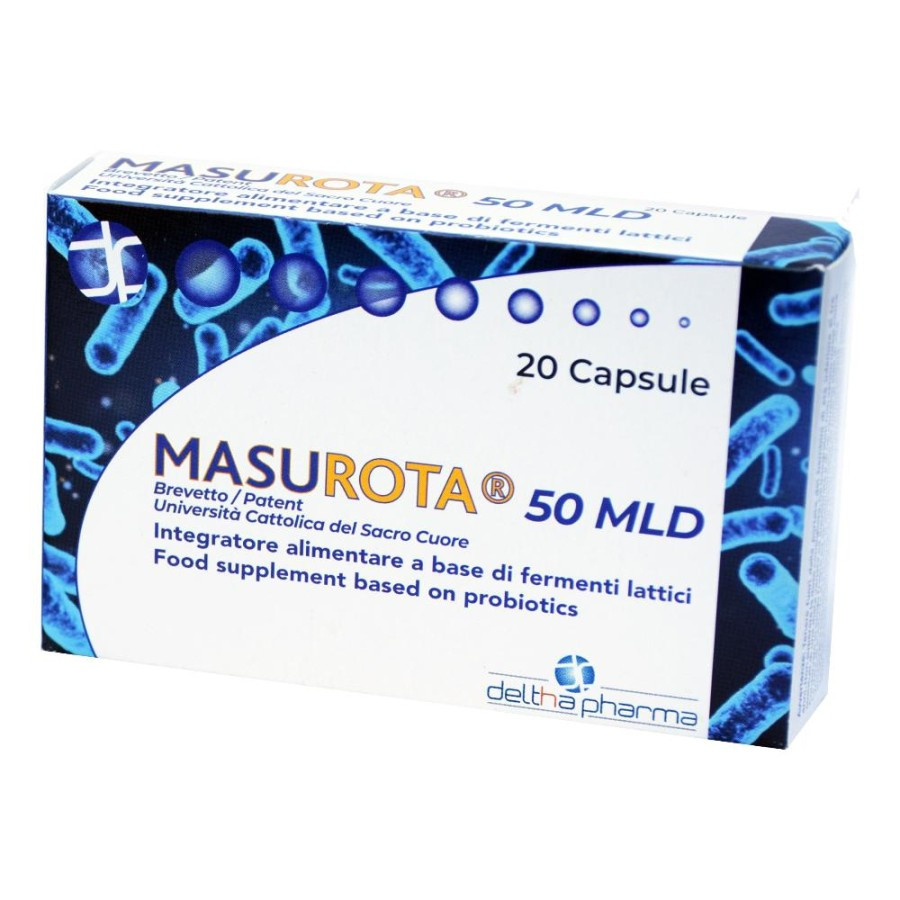 Masurota 25MLD Integratore Flora Intestinale 20 Capsule - Deltha Pharma
