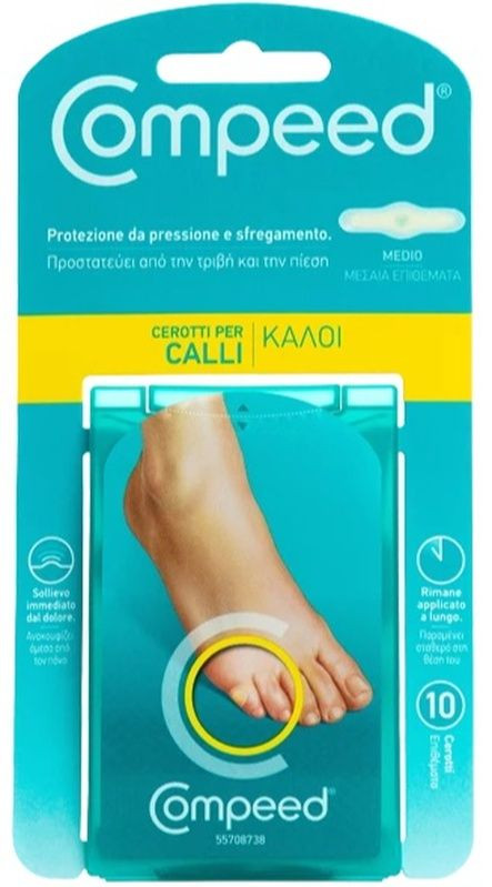 Cerotti per Calli Medio 10 Pezzi - Compeed