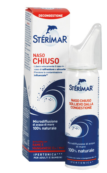 Spray Nasale Ipertonico Naso Chiuso 50ml - Sterimar