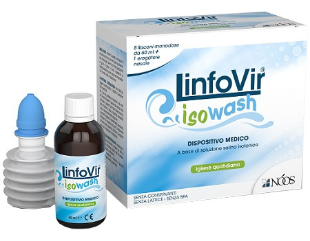 Noos LinfoVir Isowash Soluzione Salina Isotonica 8 Flaconi