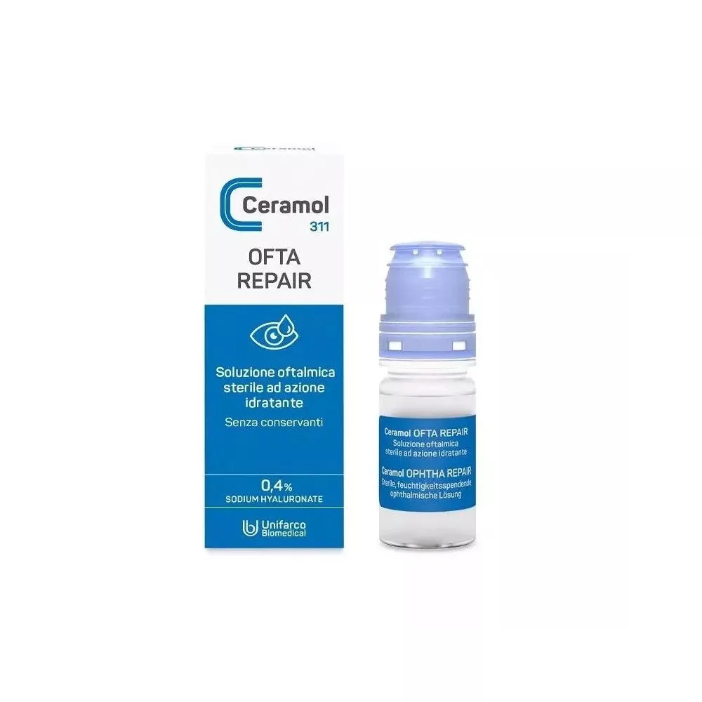 Ceramol Ofta Repair Soluzione Oftalmica Idratante 10ml - Unifarco