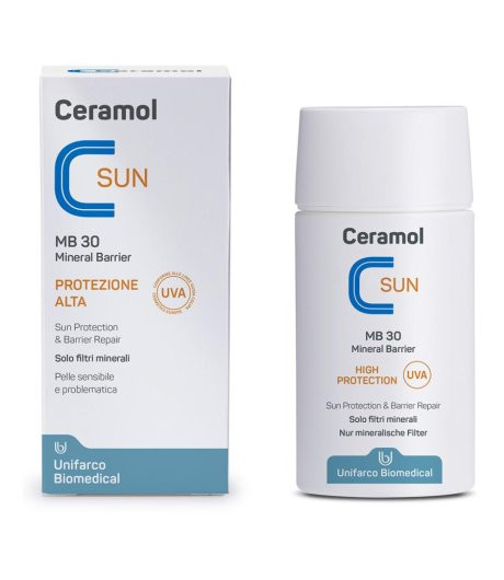 Ceramol Sun MB 30 Fluido Solare 50ml - Unifarco