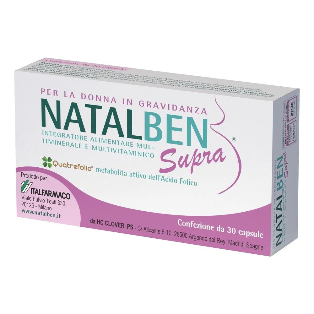Natalben Supra Integratore Multivitaminico 30 Capsule Molli - Natalben