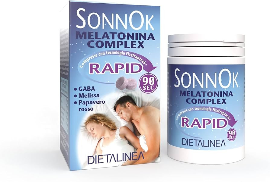 Sonnok Melatonina Rapid Dietalinea Integratore per il Sonno 60 Compresse - Dietalinea