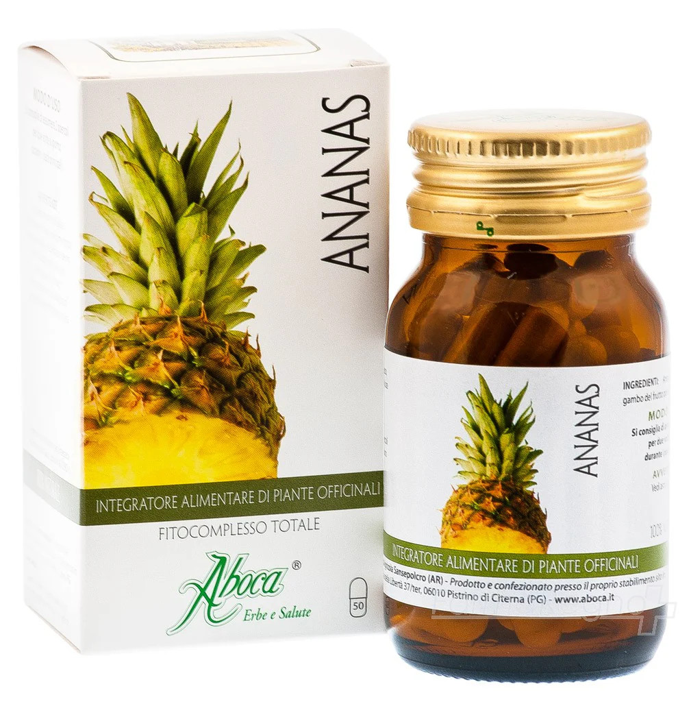 Aboca Ananas Fitocomplesso Totale Integratore Alimentare 50 Opercoli - Aboca