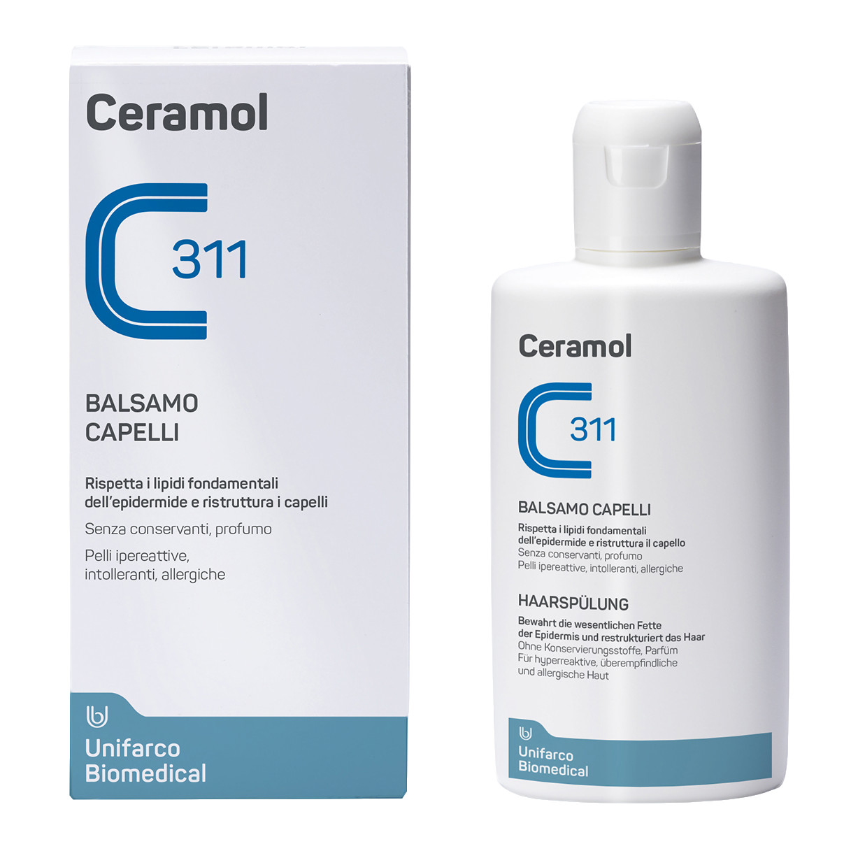 Ceramol Balsamo Capelli Ripara e Idrata 200ml - Unifarco