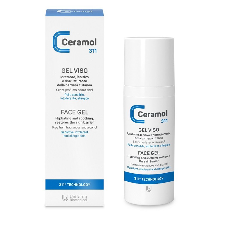 Ceramol 311 Gel Viso Idratante e Ristrutturante 50ml - Unifarco