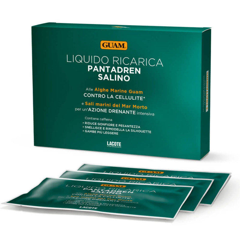 Pantadren Salino Ricarica 3 Buste Da 100ml Trattamento Drenante Intensivo - Guam