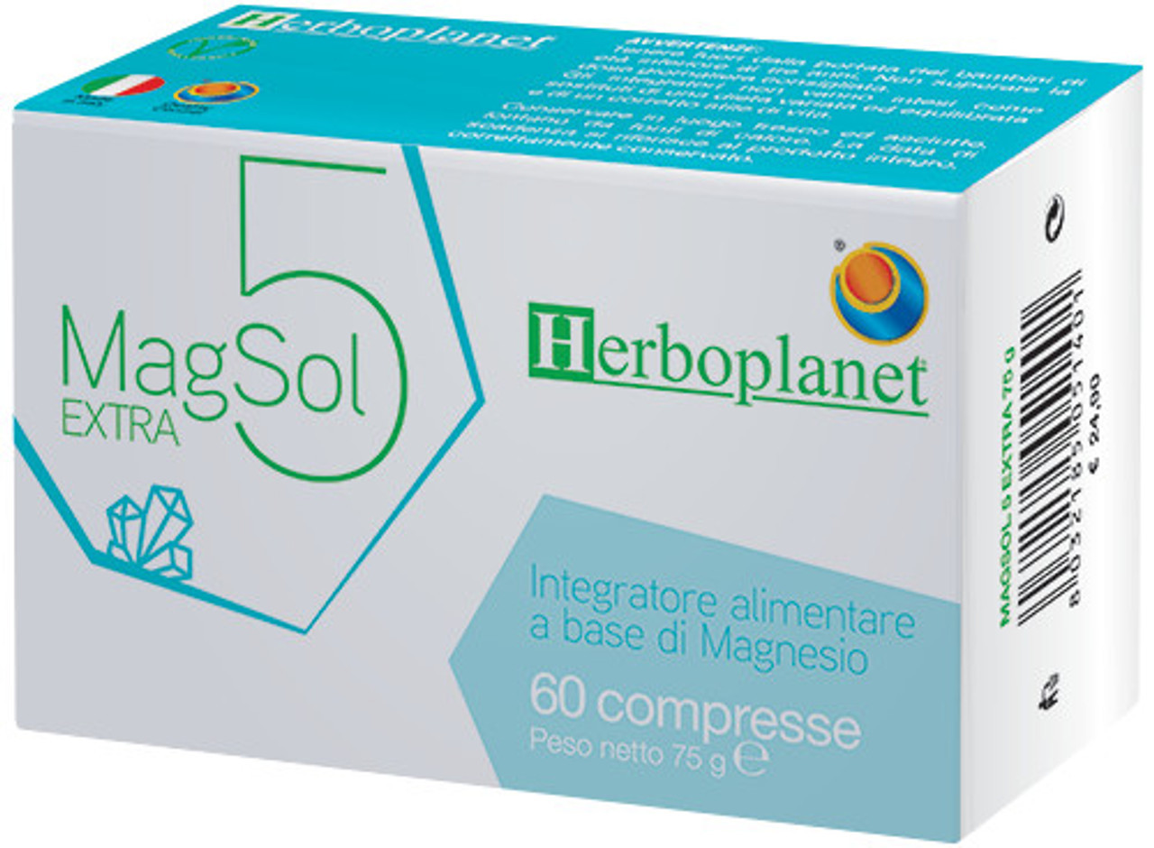 Magsol 5 Extra Integratore Magnesio 60 Compresse - Herbopplanet