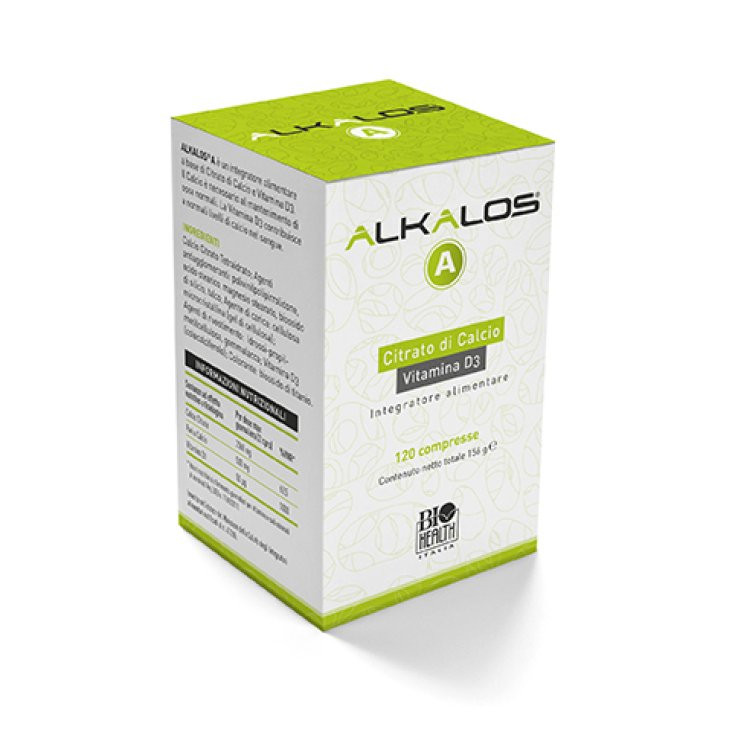 Alkalos A Integratore a base di Calcio e Vitamina D3 120 Compresse - Biohealth