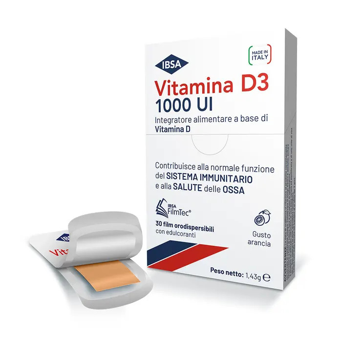 Vitamina D3 1000UI Film Orodispersibili 30 Unità - IBSA
