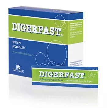 Digerfast Polvere per Benessere Gastrointestinale 24 Bustine Monodose - Digerfast
