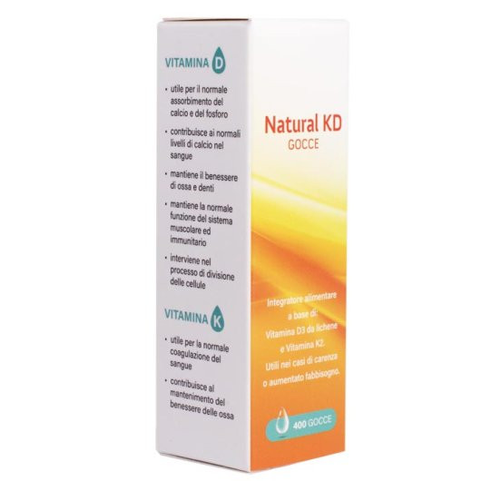 Natural KD Gocce 15ml Integratore Alimentare Vitamina D3 e K2 - Nuova Miriade