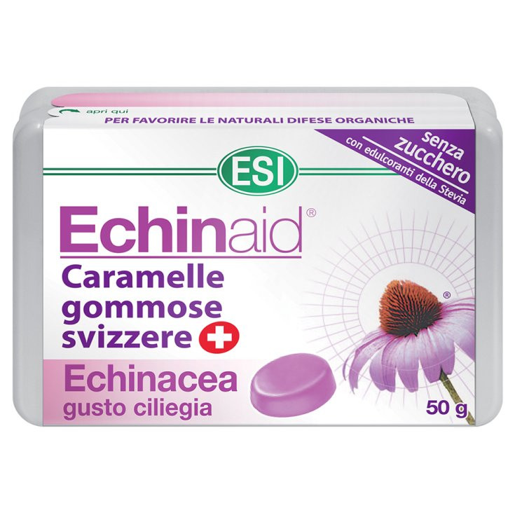 Echinaid Caramelle Gommose Svizzere Gusto Ciliegia 50g - Echinaid