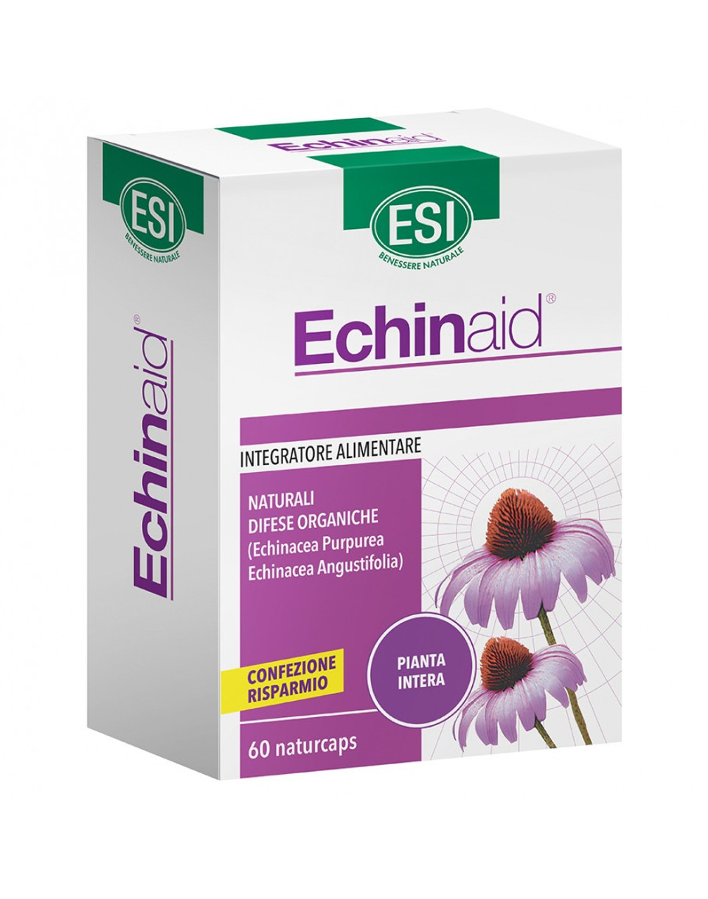 Echinaid Alta Potenza Integratore per Difese Immunitarie 60 Capsule - ESI