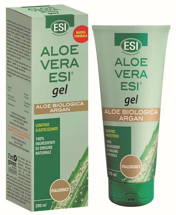 Aloe Vera Gel Argan Idratante e Lenitivo 200ml - ESI