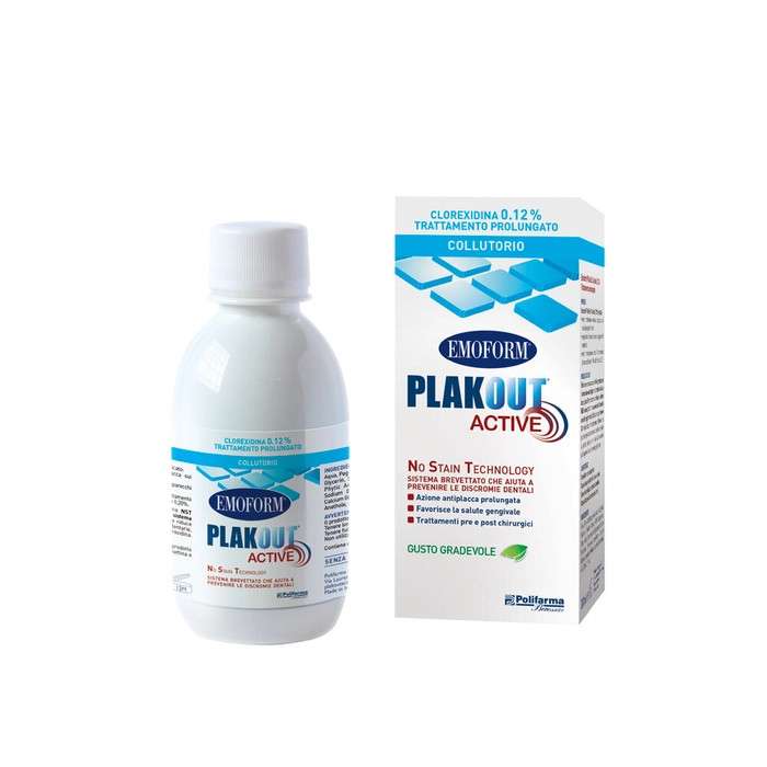 Emoform Plakout Active Collutorio Clorexidina 0,12% 200 ml - Emoform