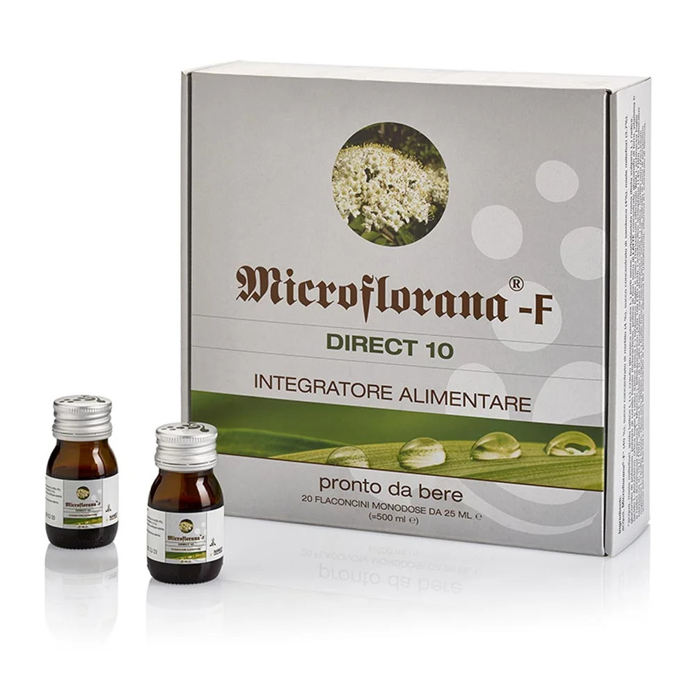 Microflorana F Direct 10 Integratore per Flora Intestinale 20 Flaconcini - Named