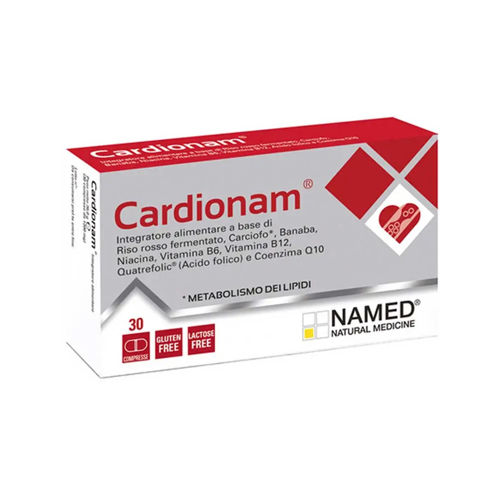 Cardionam Integratore Alimentare con Riso Rosso 30 Compresse - NAMED