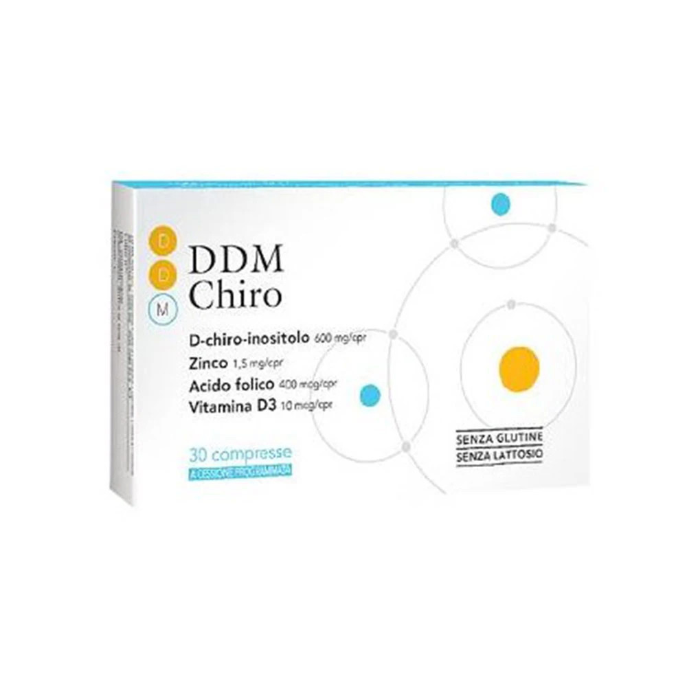 DDM Chiro Integratore con D-chiro-inositolo Acido Folico Vitamina D3 e Zinco 30 Compresse - Omeopiacenza