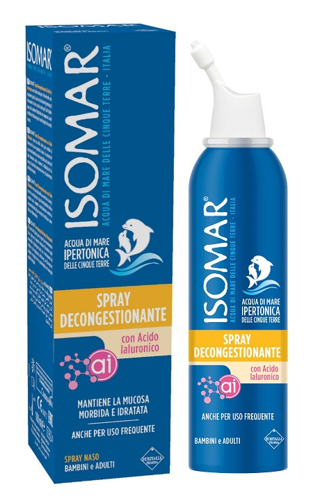 Isomar Spray Decongestionante con Acido Ialuronico 100ml - Isomar