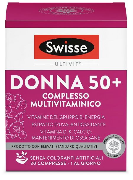 Swisse Multivitaminico D 50+ Integratore, 30 compresse - Swisse