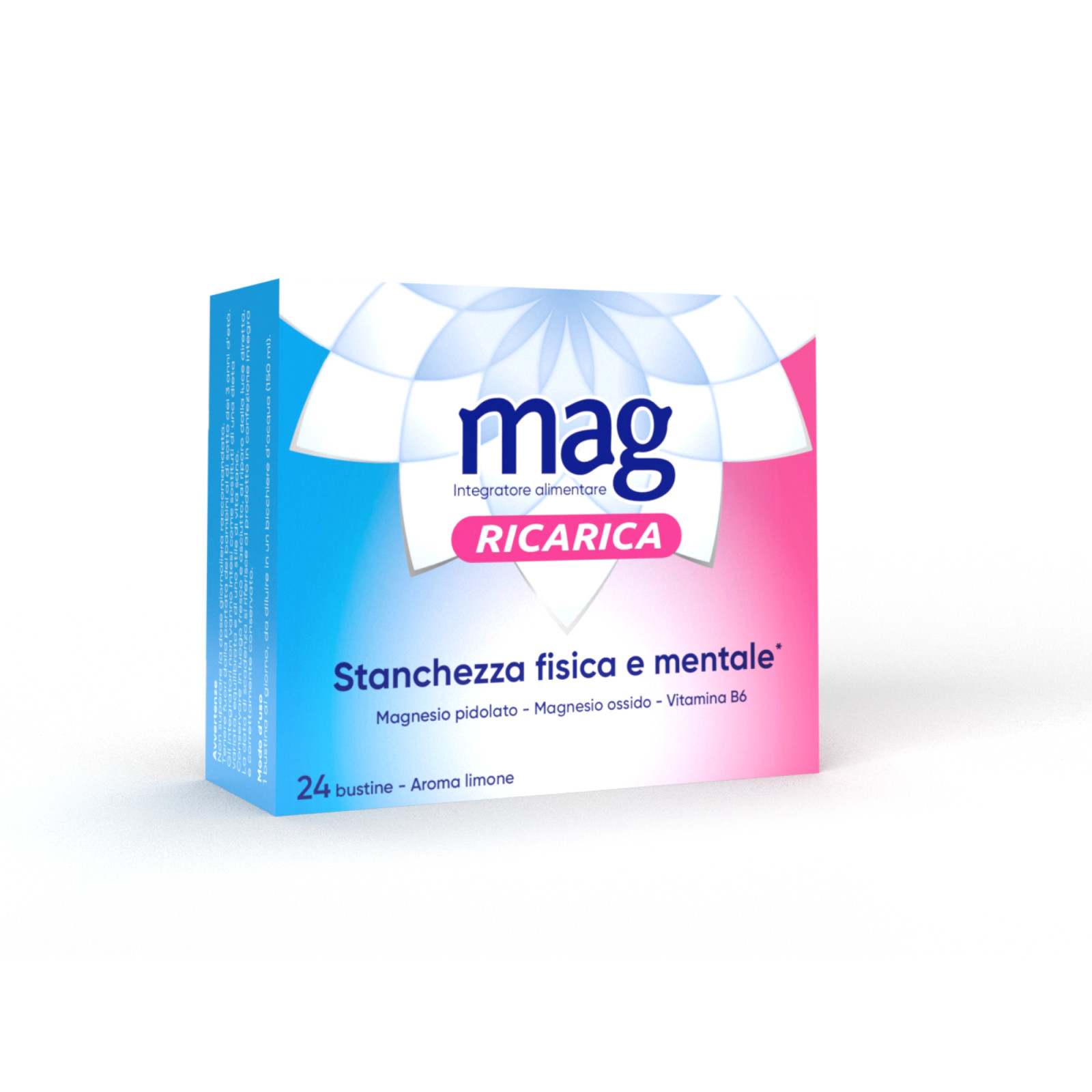 Mag Ricarica 24 Ore Integratore Alimentare per Stanchezza 24 Bustine - Mag Ricarica