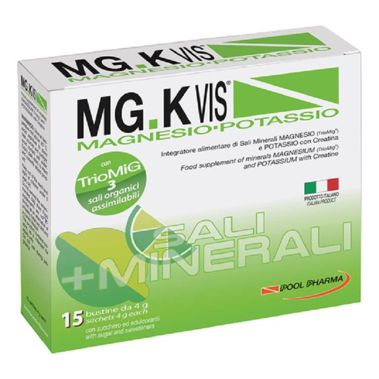 MGK-VIS Magnesio Potassio Lemonade Integratore 15 Bustine - MGK-VIS