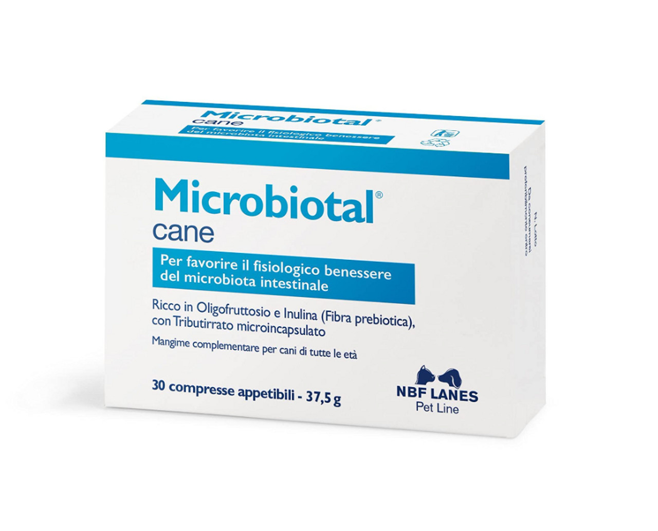 Microbiotal Cane 30 Compresse Appetibili per Benessere Intestinale - N.B.F. Lanes