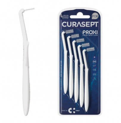 Curasept Proxi Angle P06 Scovolino Interdentale Bianco 0.6mm 5 Pezzi - Curasept