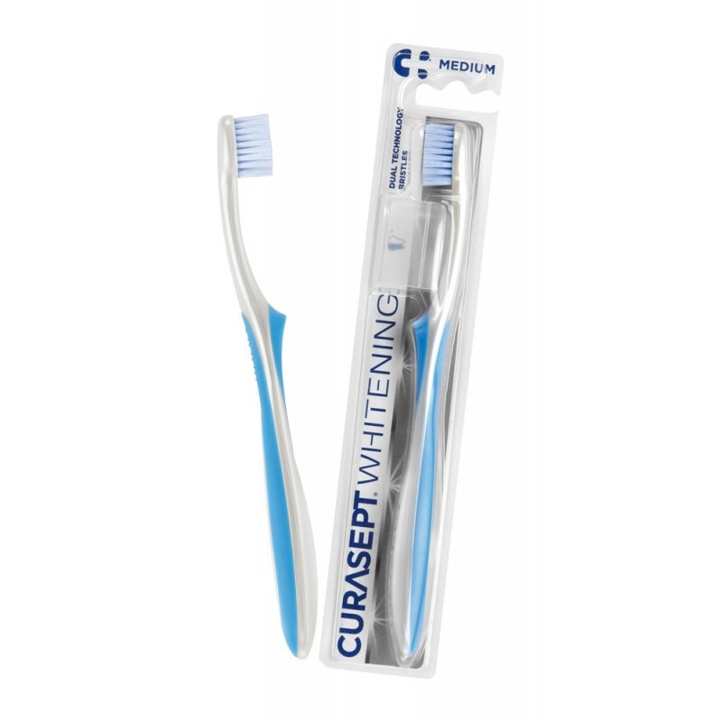 Curasept Whitening Spazzolino Sbiancante con Coprisetole - Curasept