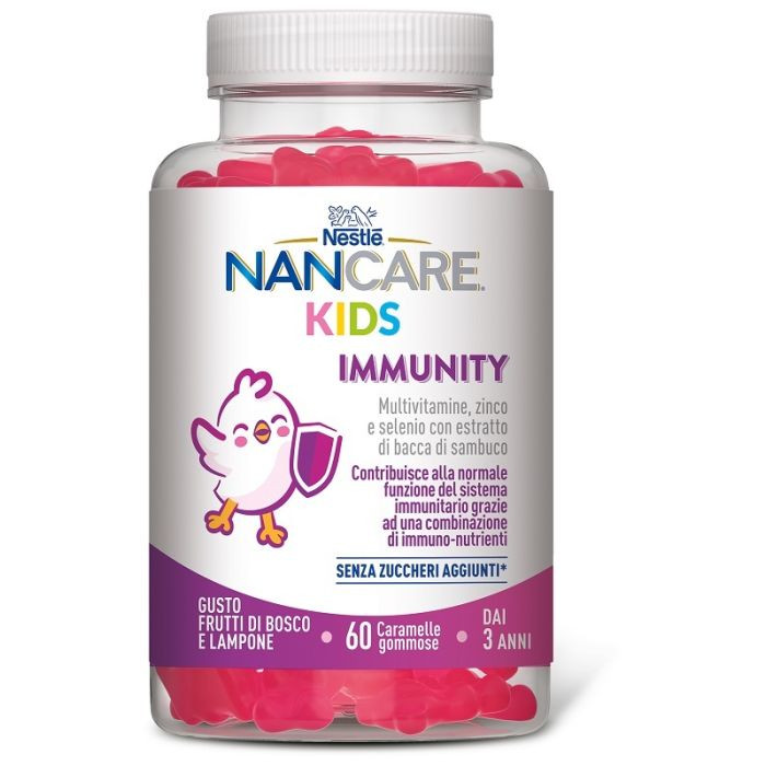 Nancare Kids Immunity Integratore Multivitaminico per Sistema Immunitario 60 Gumm - Nestle