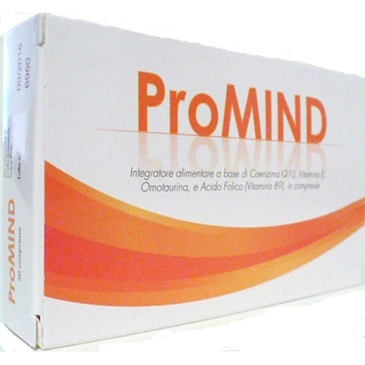 Promind 30 Compresse Integratore Alimentare con Coenzima Q10, Vitamina E, Omotaurina e Acido Folico - Omniaequipe