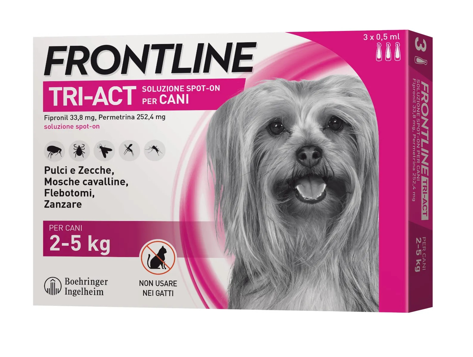 Frontline Tri-Act Soluzione Spot On Cani 2-5kg - Frontline