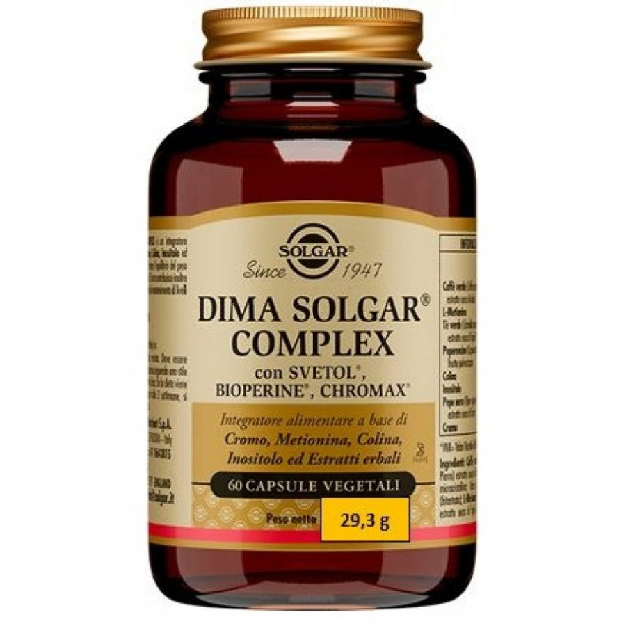 Dima Solgar Complex Integratore Controllo Peso 60 Capsule Vegetali - Solgar