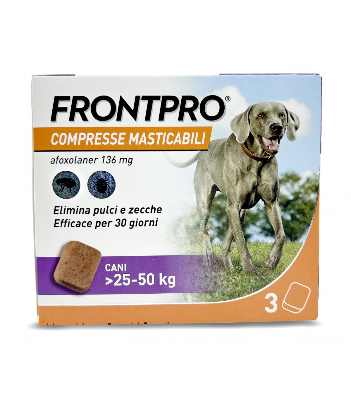 Frontpro Compresse Masticabili Cani 25-50 Kg 136 Mg - Frontpro
