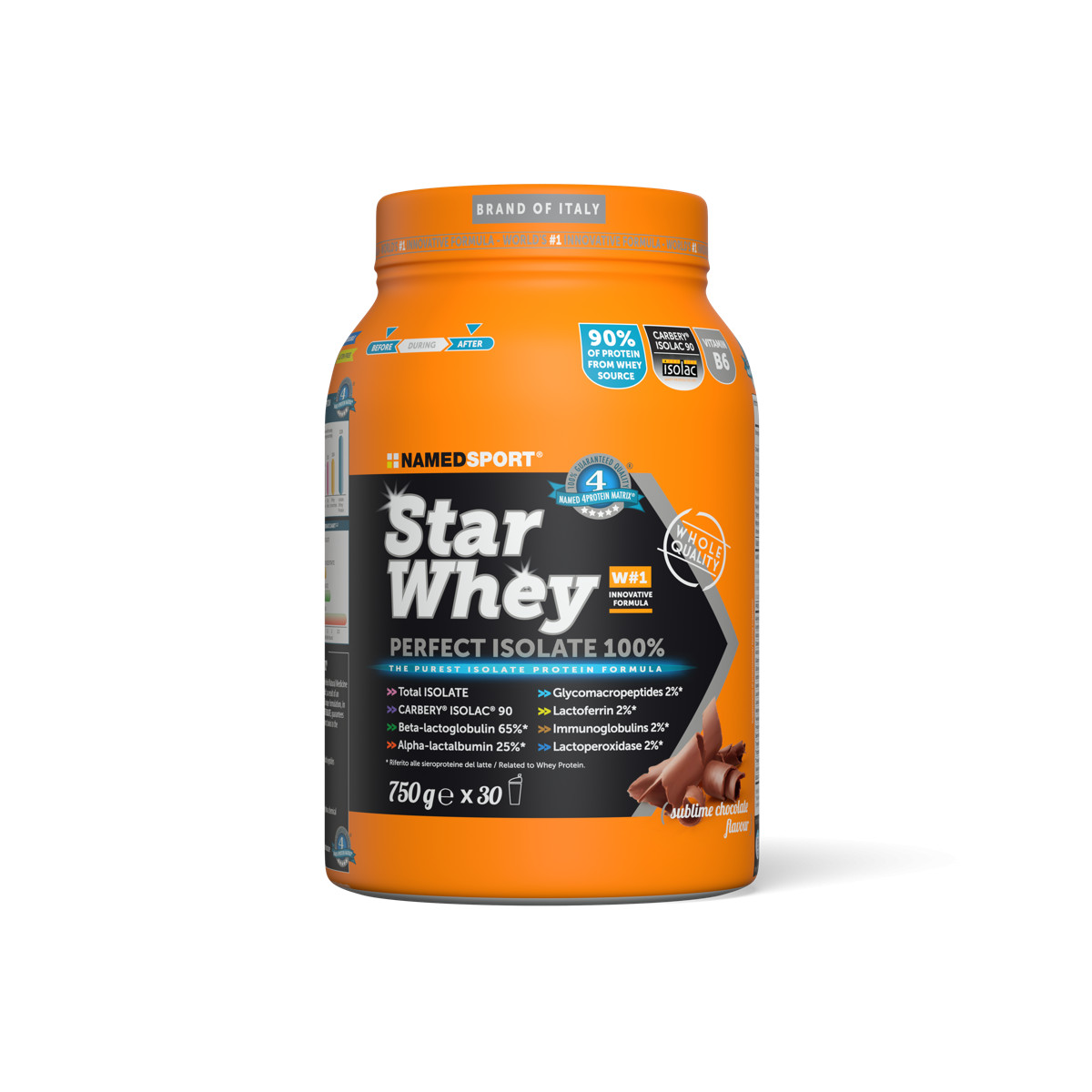 Star Whey Sublime Cioccolato Proteine Isolate 750g - NAMED