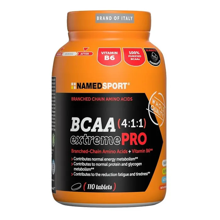 BCAA 4:1:1 ExtremePro Integratore con Vitamina B6, 110 Compresse - NAMED