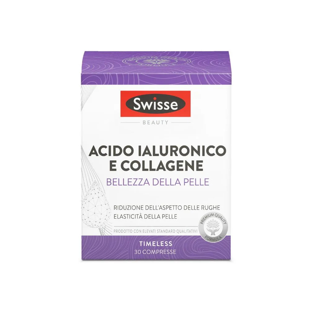 Acido Ialuronico e Collagene Integratore per la Pelle 30 Compresse - Swisse