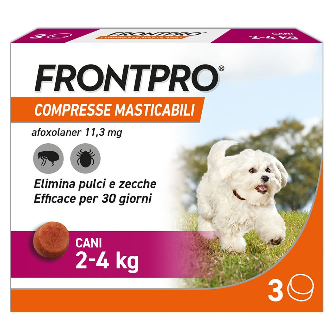 Frontpro Compresse Masticabili per Cani 2-4 kg - Frontpro