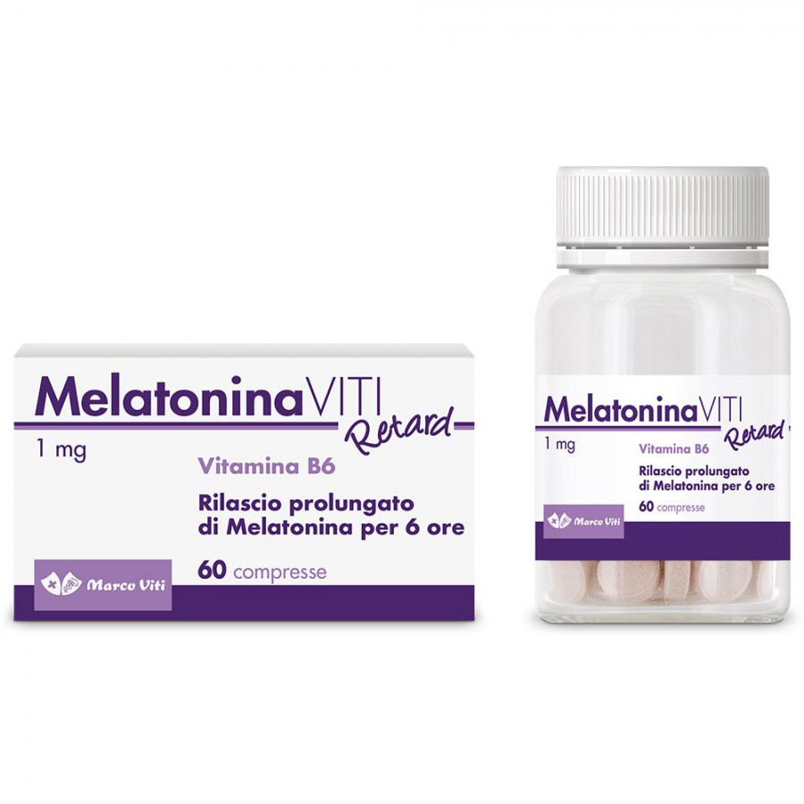 Melatonina Viti Retard 1 mg Integratore 60 Compresse - Melatonina Viti