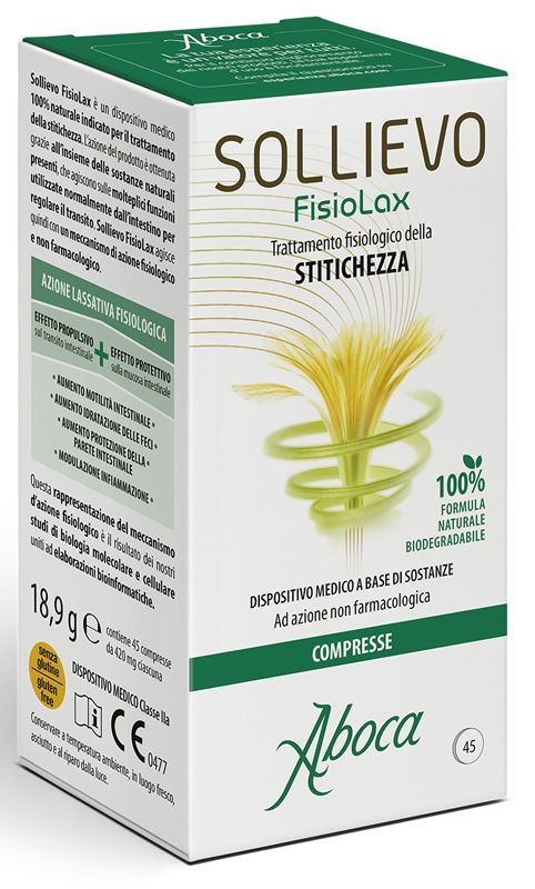 Sollievo FisioLax Trattamento Stitichezza 45 Compresse - Aboca