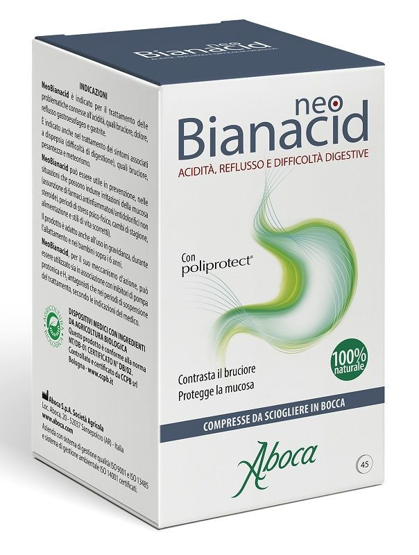 NeoBianacid Acidità e Reflusso Compresse Masticabili 45 pz - Neobianacid