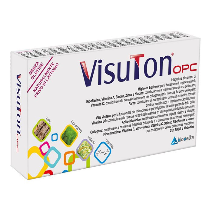 Visuton OPC Integratore con Vitamine per Vista 30 Compresse - Biodelta