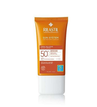 Crema Solare Viso Colorata Spf50+ Velvet Touch 50ml - Rilastil