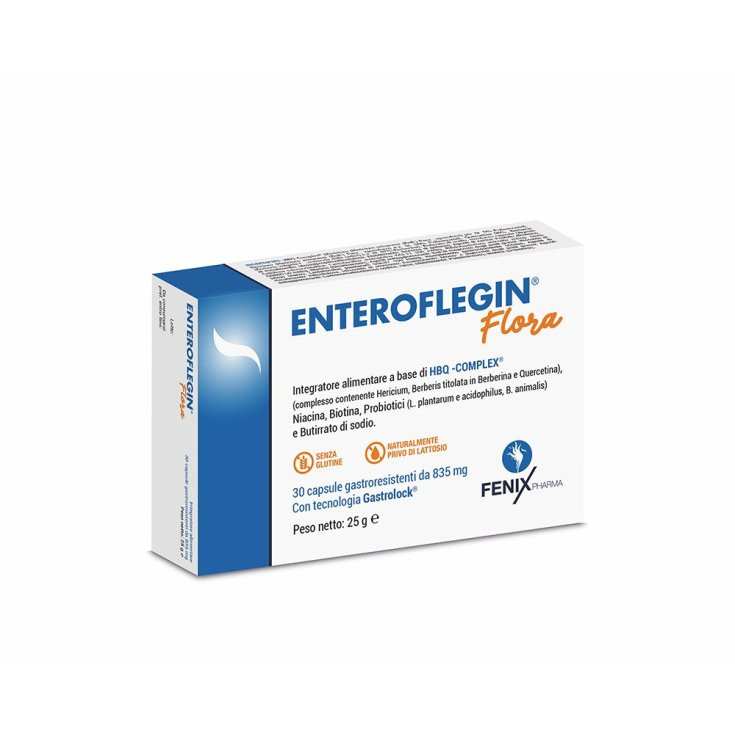 Enteroflegin Flora Integratore per Flora Intestinale 30 Capsule - Fenix Pharma