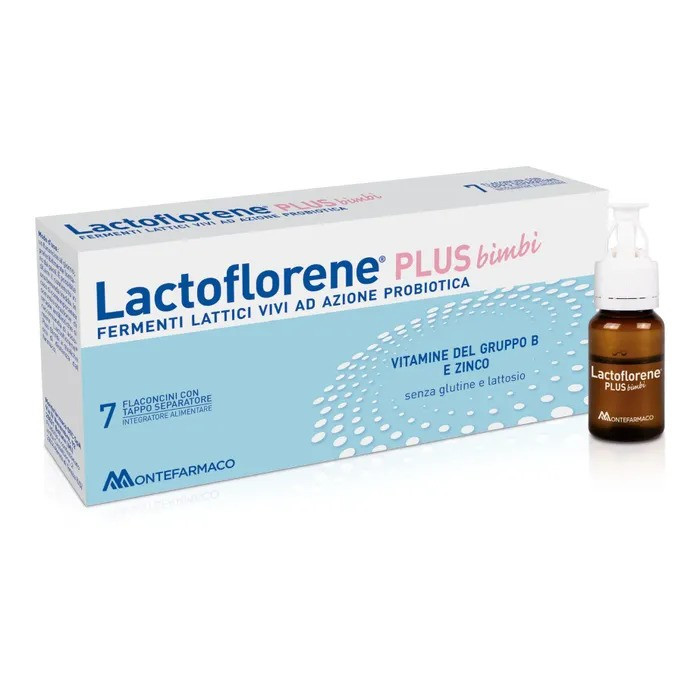 Lactoflorene Bimbi Plus Integratore Fermenti Lattici Bambini 7 Flaconcini - Lactoflorene