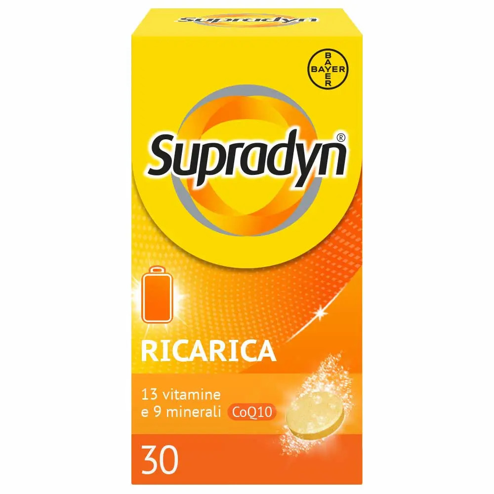 Supradyn Ricarica Integratore Multivitaminico Completo 30 Compresse Effervescenti - Supradyn