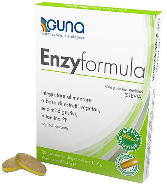 Enzyformula Integratore Alimentare per Digestione 20 Compresse - GUNA